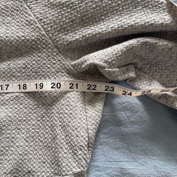 Lululemon Textured Double-Knit "At Ease" Cotton Hoodie - Light Gray, Size L - Picture 4 of 5